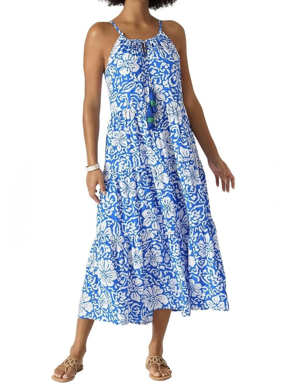 NWOT TOMMY BAHAMA Hibiscus Floral Tiered Cover-Up Dress size M